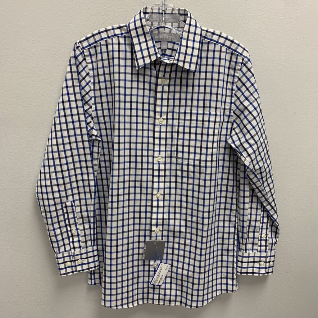 12: Nordstrom plaid collared shirt NWT