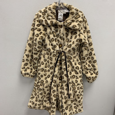 6X: Widgeon animal print faux fur coat