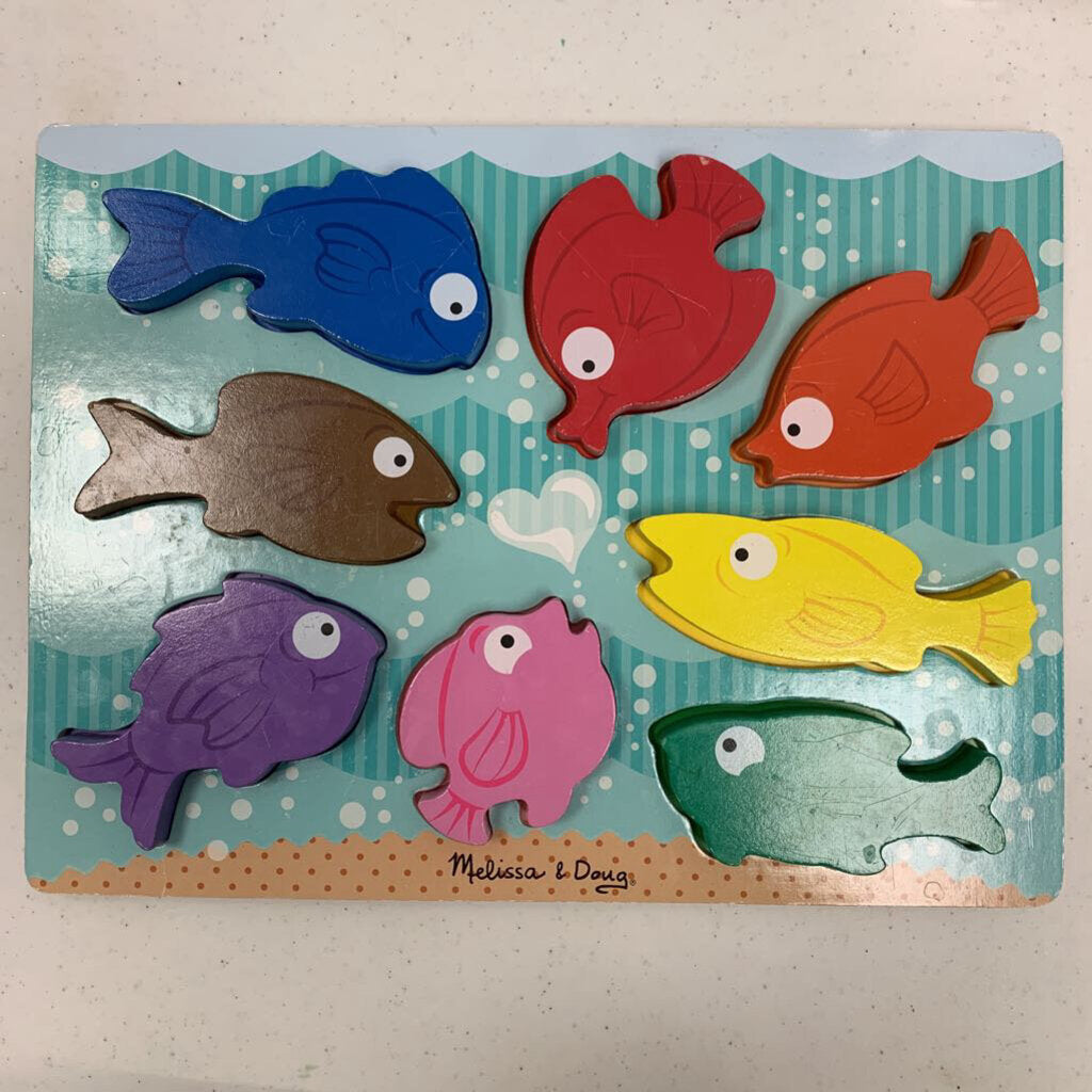 Melissa & Doug Chunky Puzzle Colorful Fish