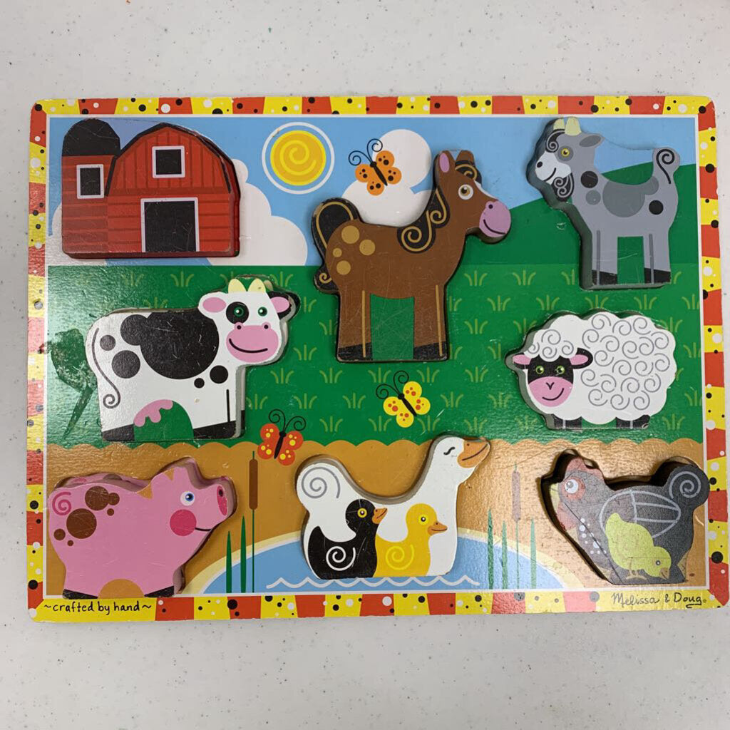 Melissa & Doug Chunky Puzzle Farm Animals