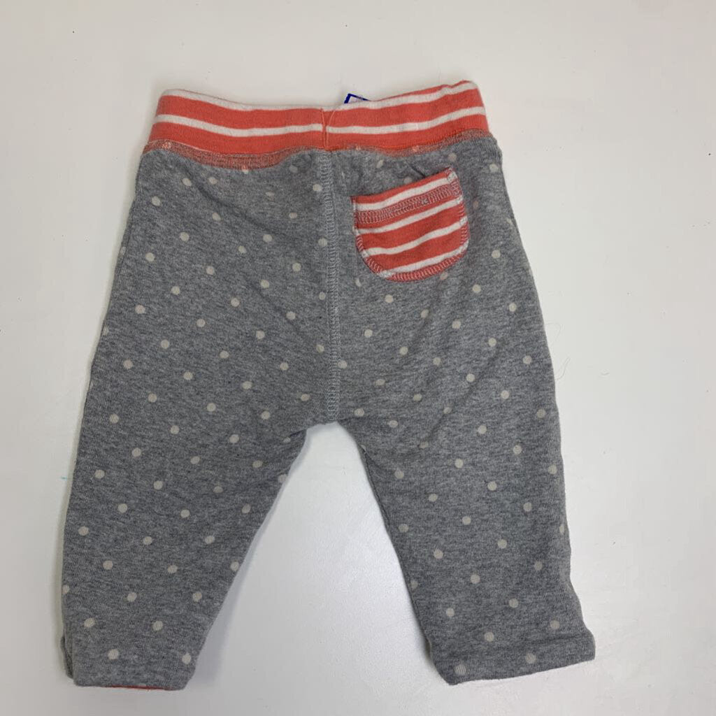 3-6M: Reversible Drawstring Pants