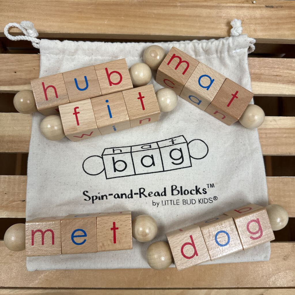 Little Bud Kids Spin-and-Read Blocks