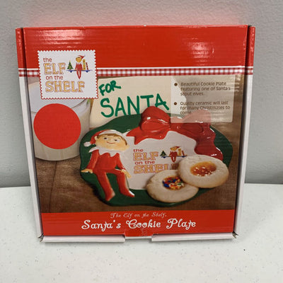 The Elf on the Shelf Santa's Cookie Plate NWT