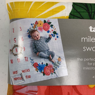 Tag Milestone 40" x 40" Swaddle NWT