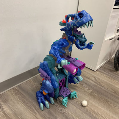 Imaginext Ultra T-Rex Ice Dino Walking Dinosaur AS IS (missing figures)