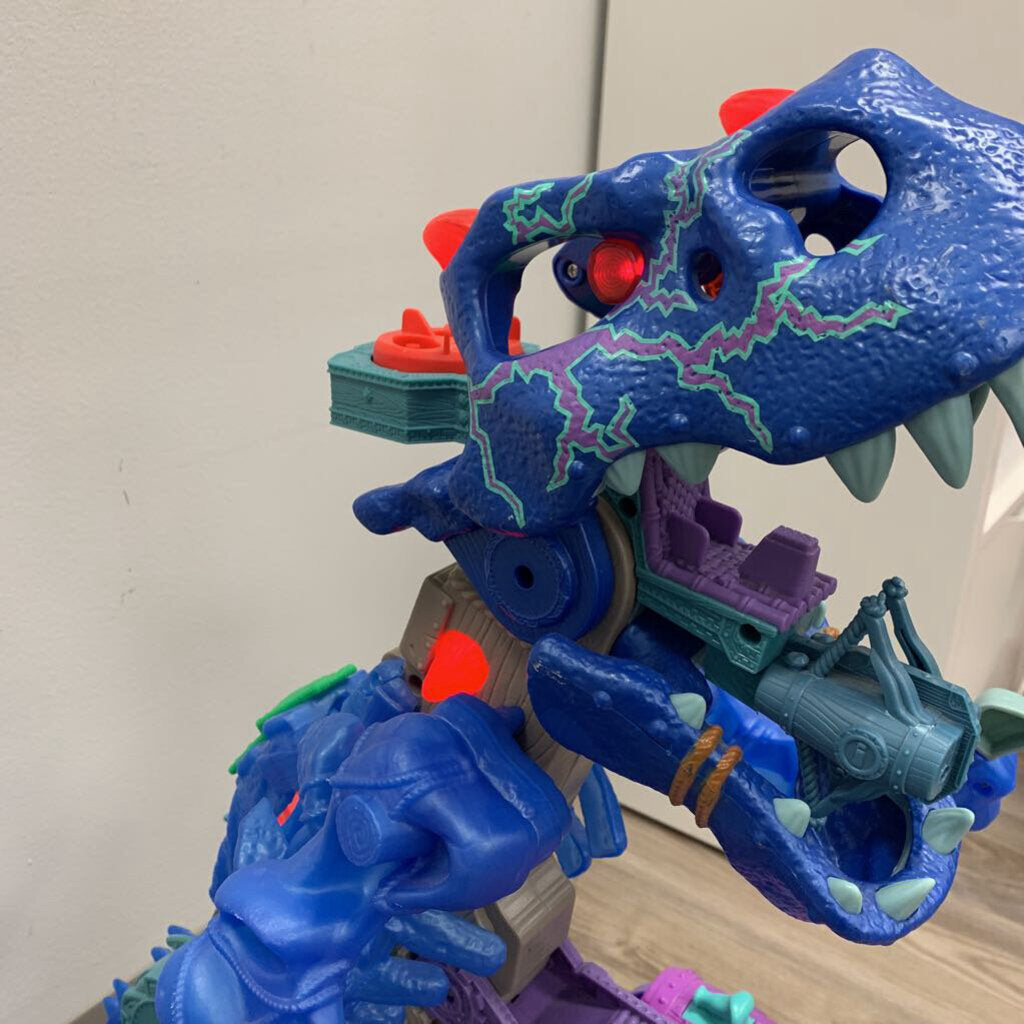 Imaginext Ultra T-Rex Ice Dino Walking Dinosaur AS IS (missing figures)