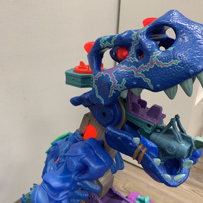 Imaginext Ultra T-Rex Ice Dino Walking Dinosaur AS IS (missing figures)