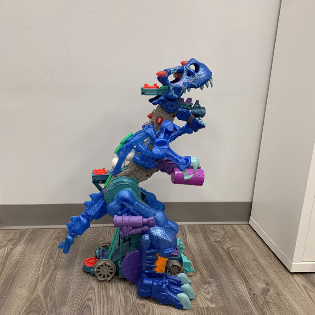 Imaginext Ultra T-Rex Ice Dino Walking Dinosaur AS IS (missing figures)