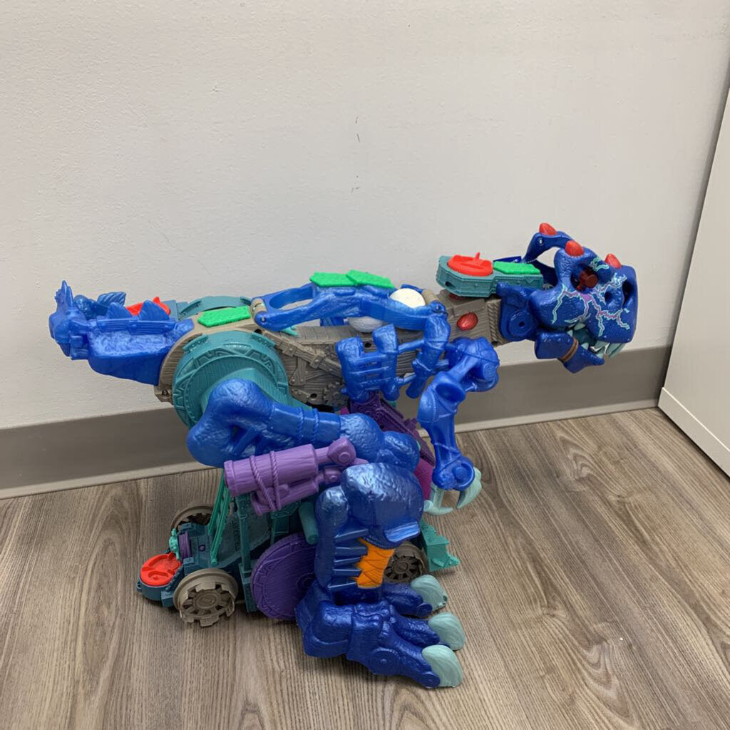 Imaginext Ultra T-Rex Ice Dino Walking Dinosaur AS IS (missing figures)