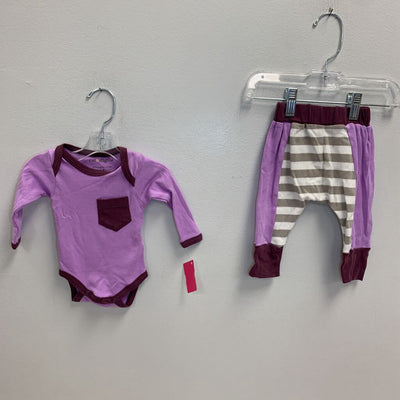 0-3M: Cat & Dogma Long Sleeve Onesie & Pants Set