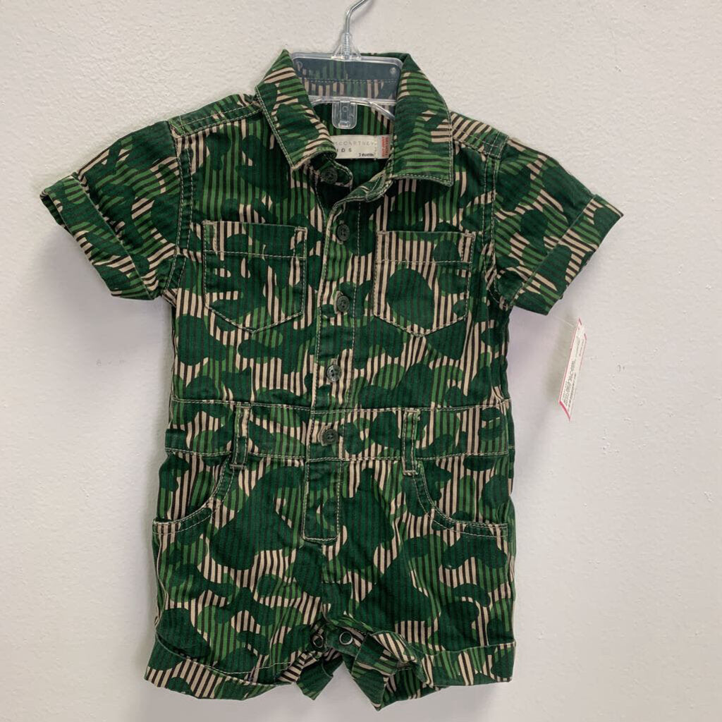 3M: Stella McCartney Kids Camo Collared Romper