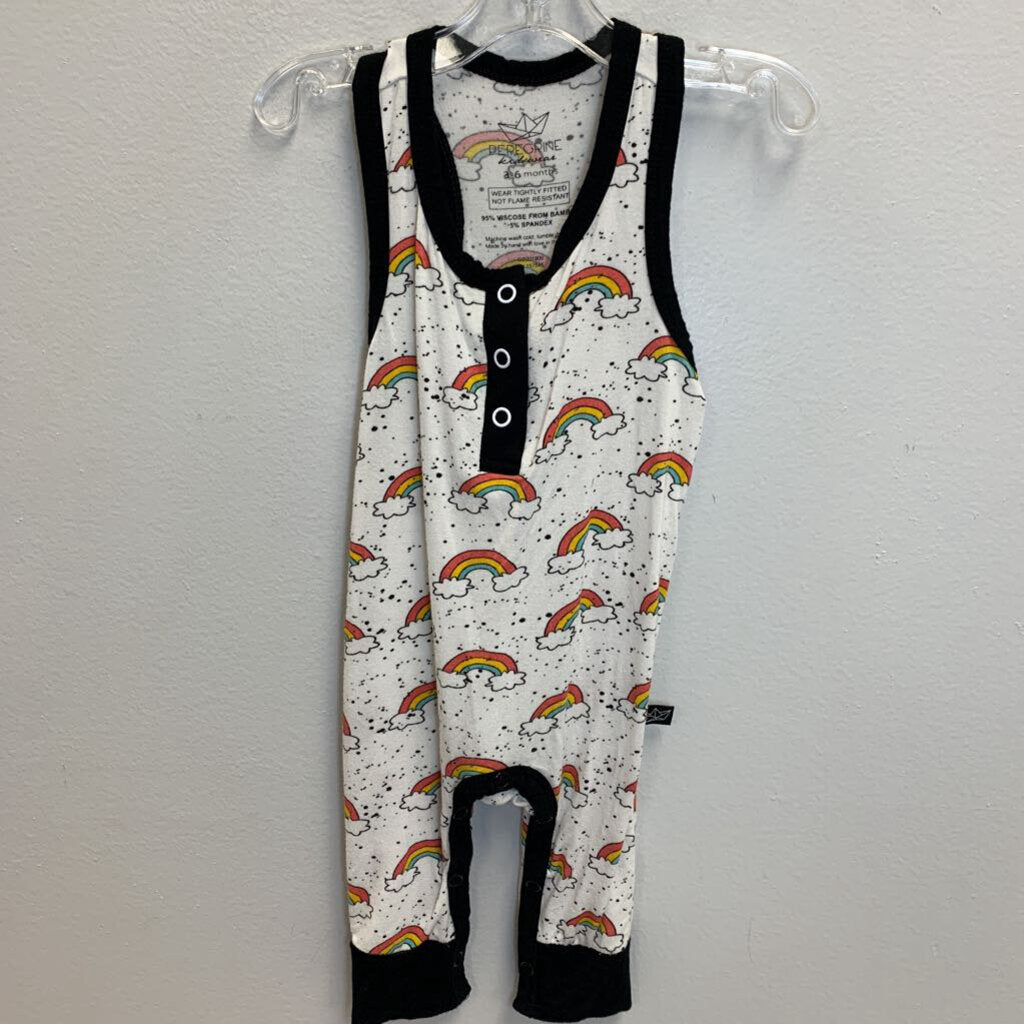 3-6M: Peregrine Kidswear rainbow print romper