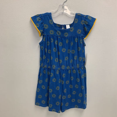 7: Harper Canyon smiley sunshine print ruffle shoulder romper NWT