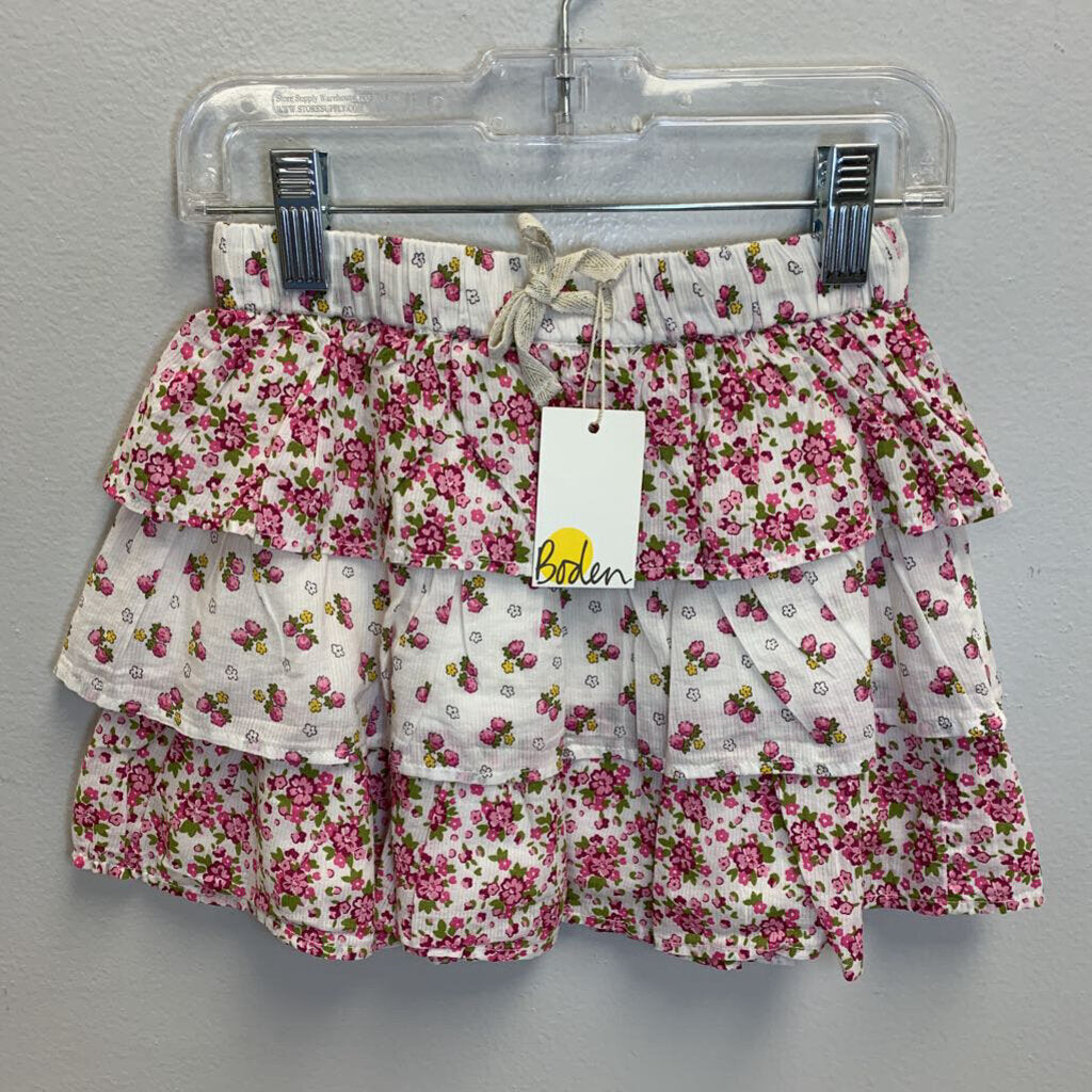 3-4Y: Vintage Posy Tiered & Lined Ruffle Skirt NWT