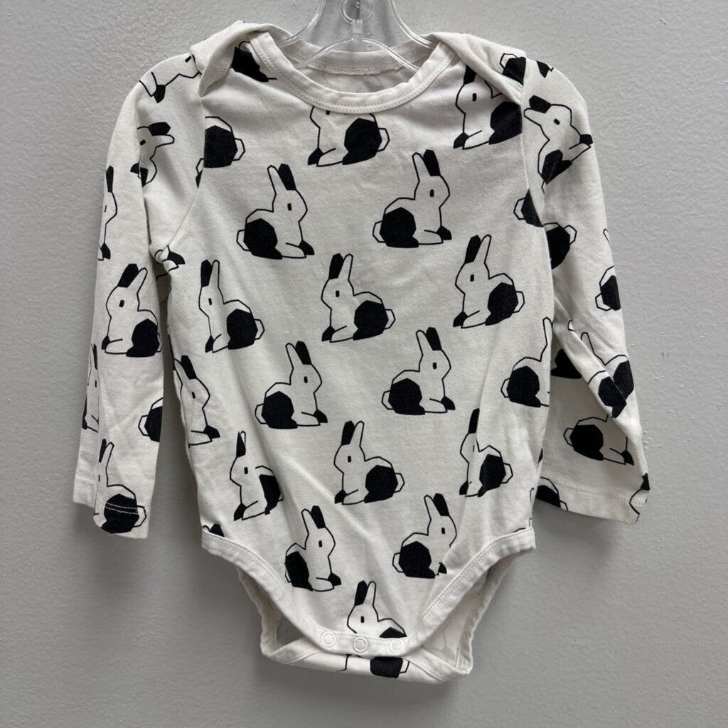 12-18M: Monica + Andy Bunny Print Onesie