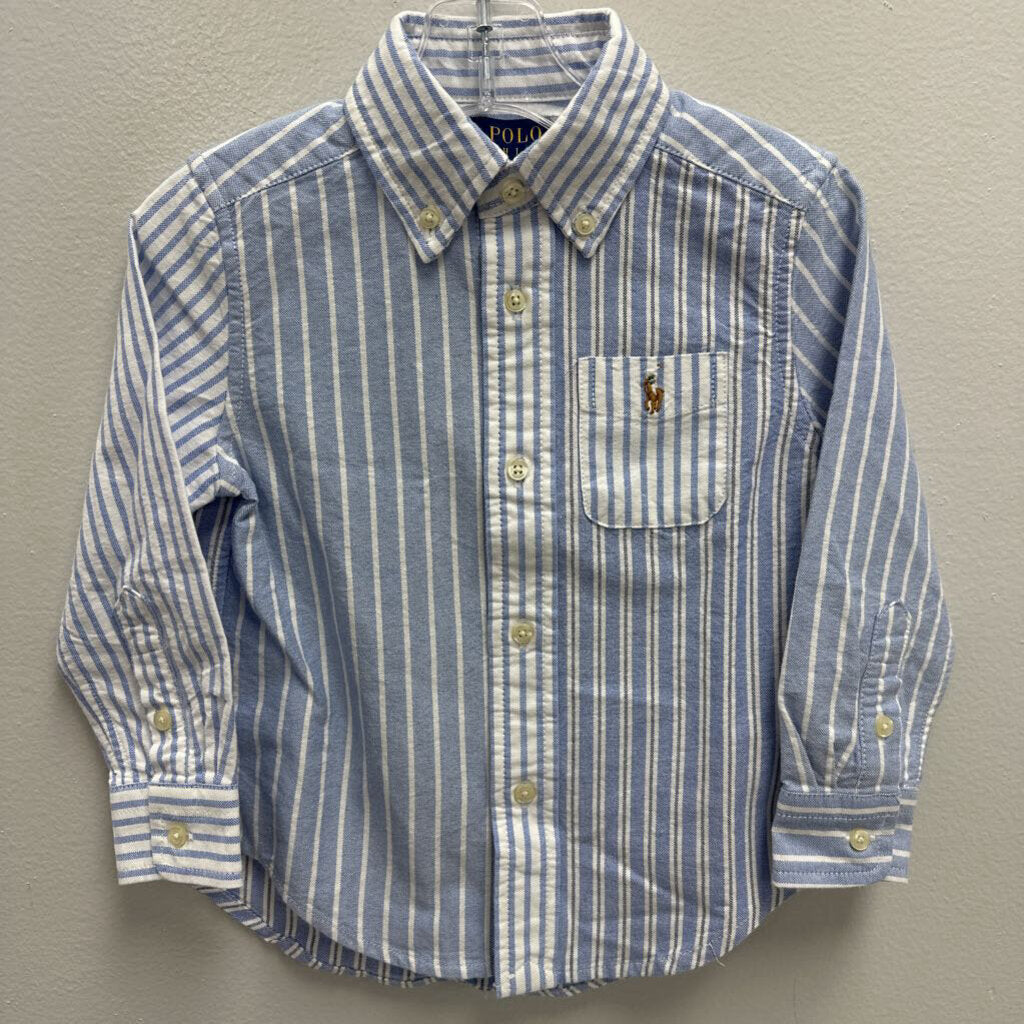 2T: Polo Ralph Lauren Striped Oxford Shirt NWT