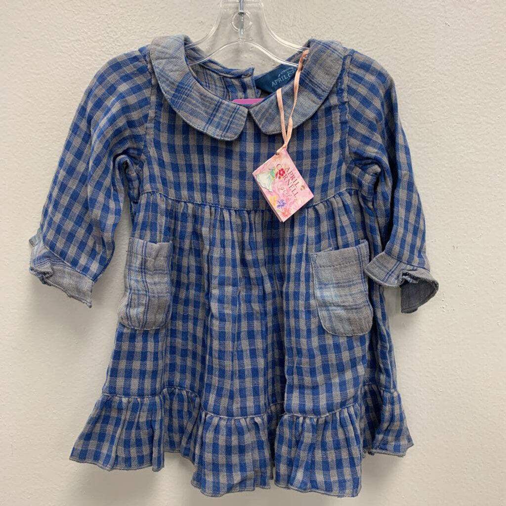 0-6M: April Cornell Plaid Dress NWT