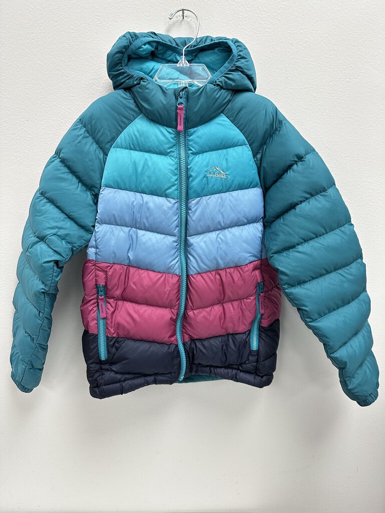 8: L.L. Bean Down Puffer Coat Downtek Waterrepellent Down 650 Fill (AS-IS Small Holes at Wrists)