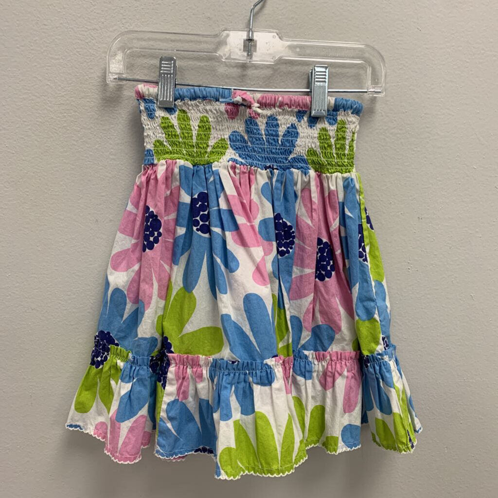 3-4Y: Mini Boden floral print smocked summer dress