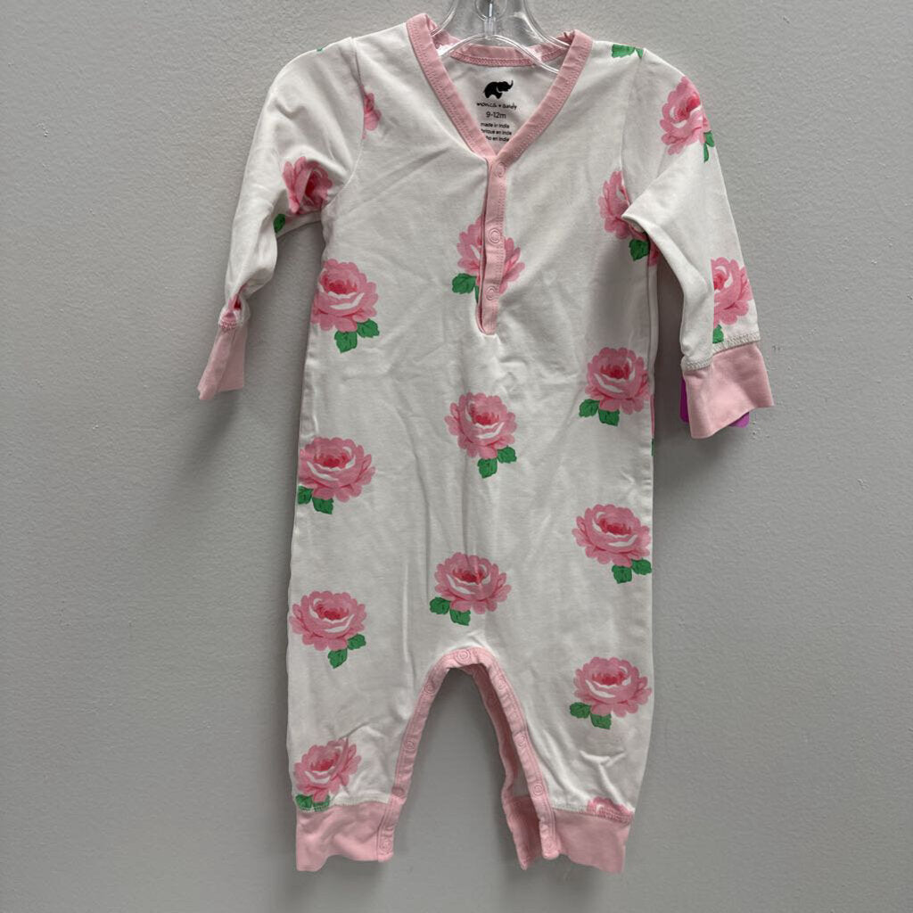 9-12M: Monica + Andy Rose Print Coverall