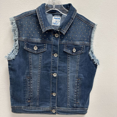14: Mayoral Denim Vest with Studs
