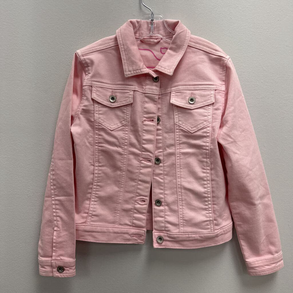 10-12: Vineyard Vines pink denim jacket