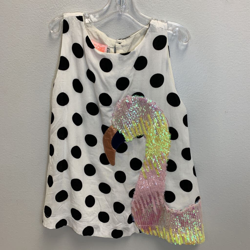 1-2Y: Bang Bang Copenhagen Sugar Sequin Flamingo Polka Dot Dress