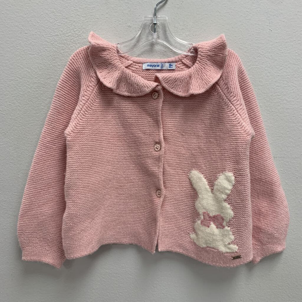 18M: Mayoral Ruffle Collar Bunny Sweater