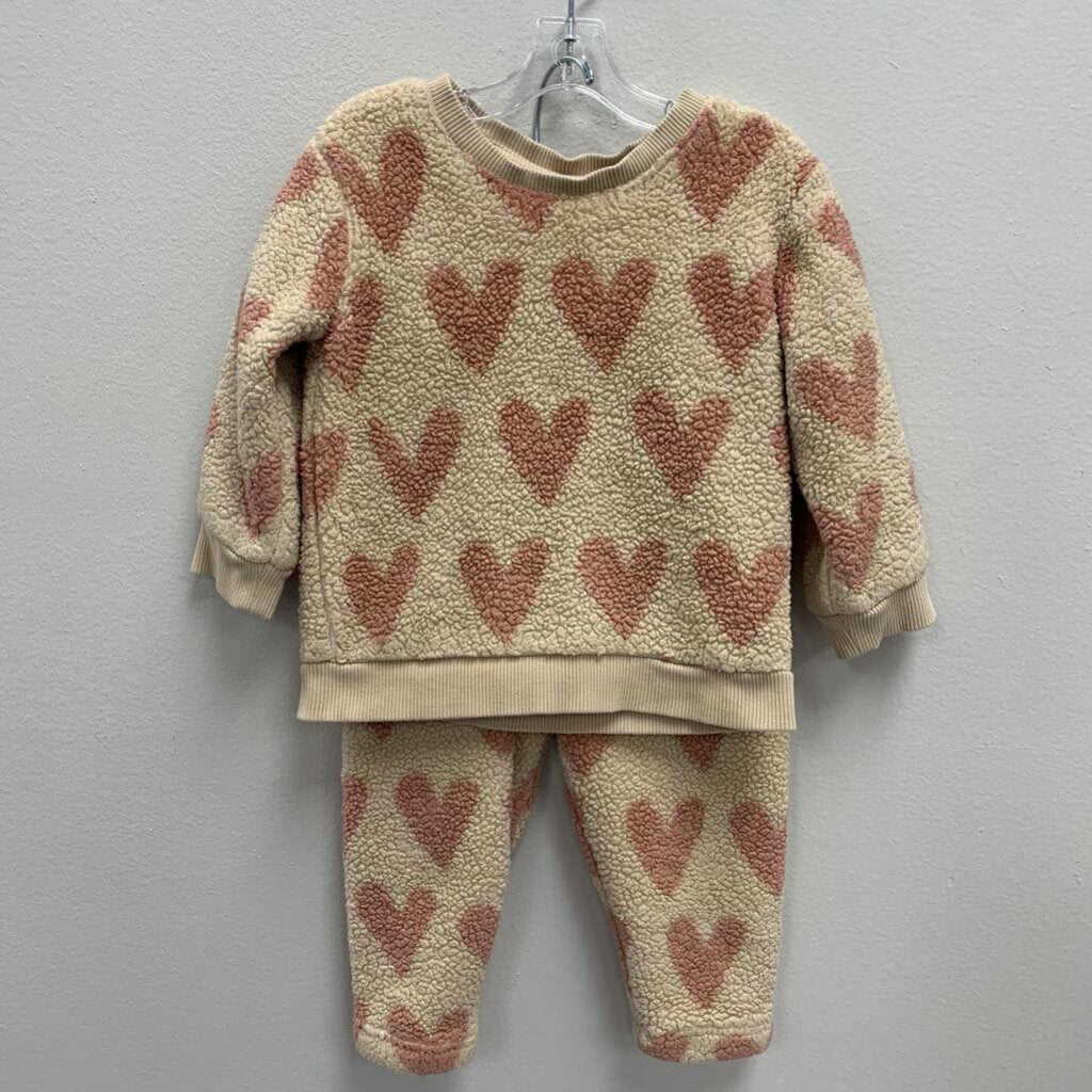 18-24M: Hanna Andersson Heart Sherpa Set