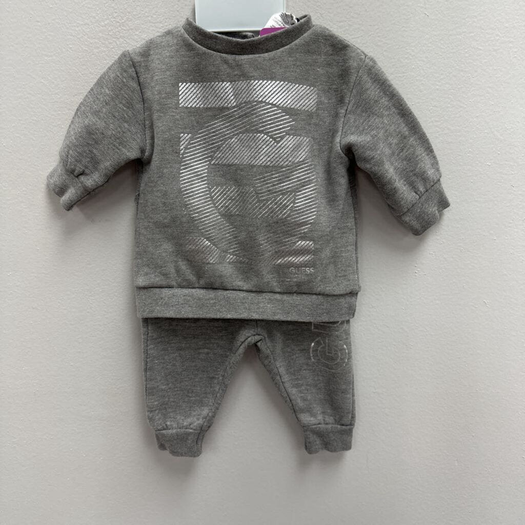 0-3M: Baby Guess 2pc sweatsuit