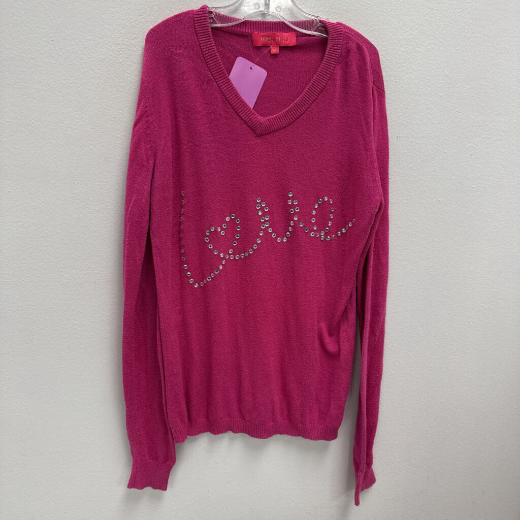 10: me. n. u. knit rhinestone LOVE sweater