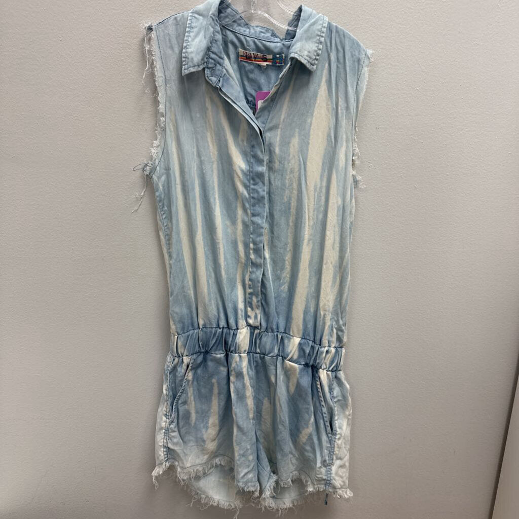 8-10: Vintage Havana distressed romper