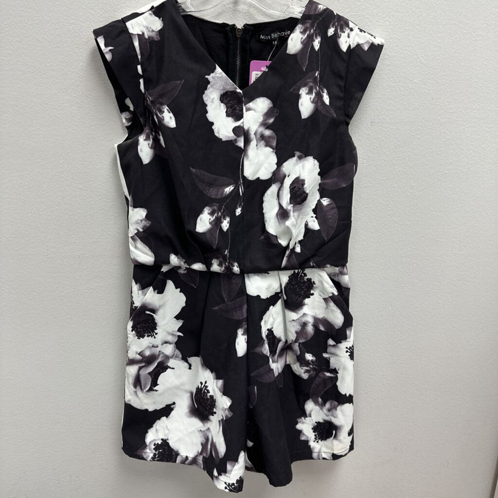 14: Miss Behave floral print romper