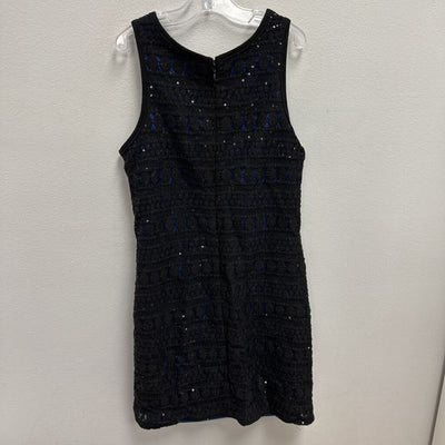 16: Elisa B. sequin + lace layer halter dress