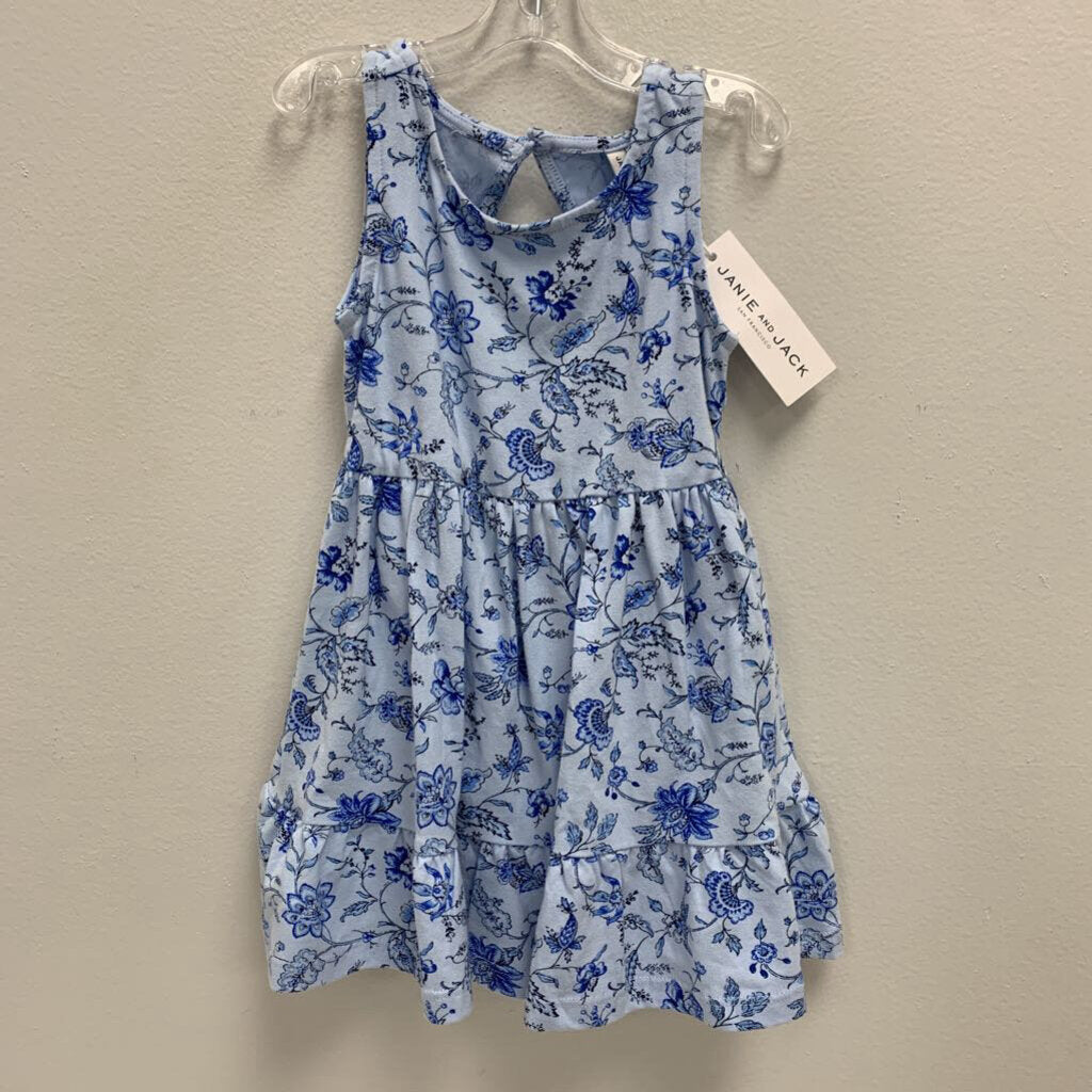 18-24M: Janie and Jack floral print Everyday dress + diaper cover NWT