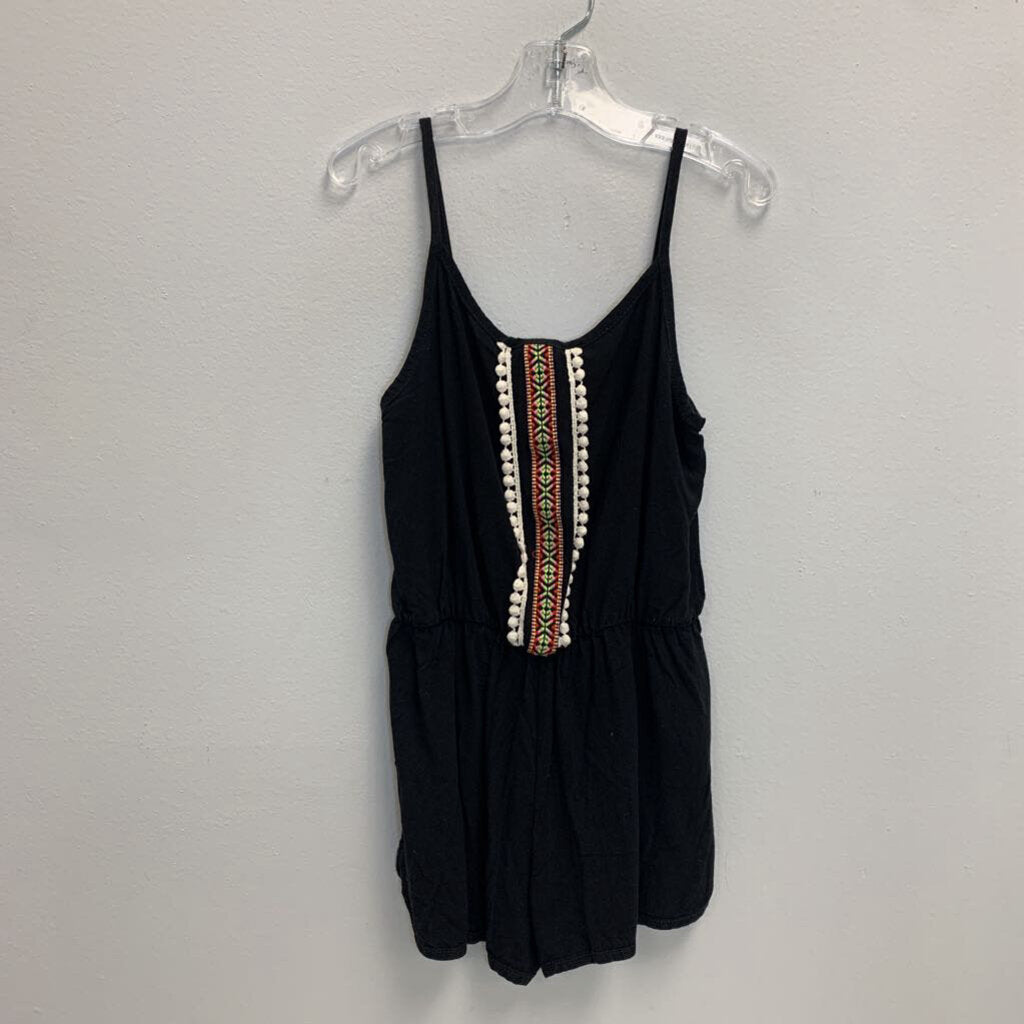 8: Zunie Embroidered Pom Pom Romper