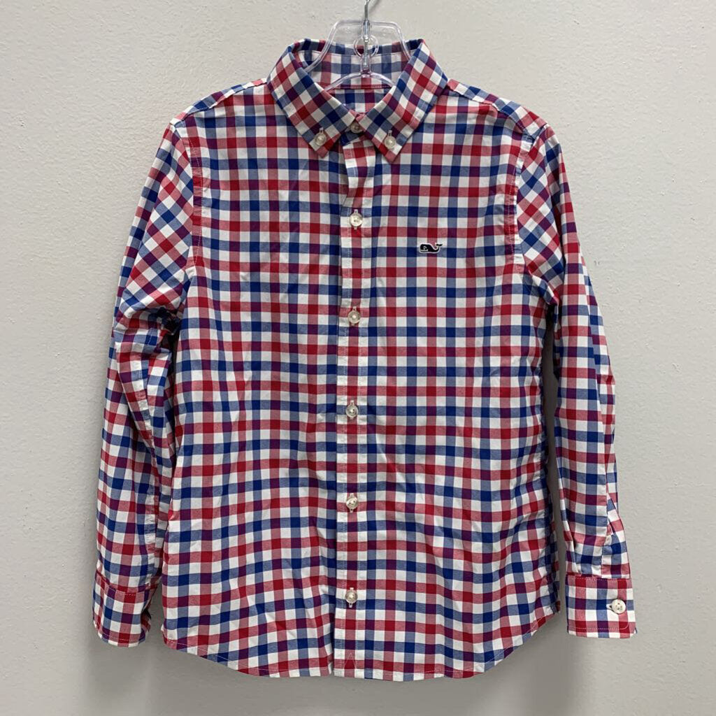 5: Vineyard Vines plaid collared Whale shirt