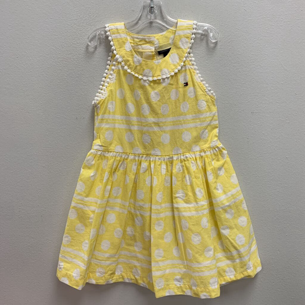 4T: Tommy Hilfiger polka dot print scalloped edge summer dress