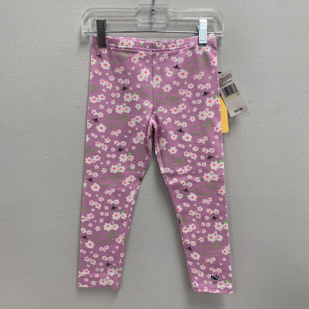 4T: Vineyard Vines Daisy Whale leggings NWT