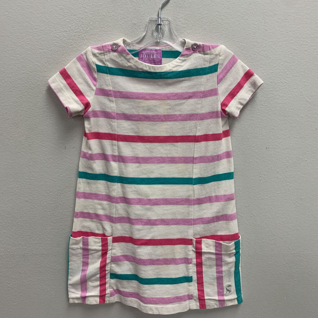 2Y: Joules Clothing striped shift dress w/ pockets