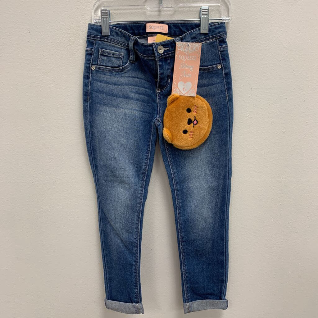 6: Squeeze Skinny Jean w/ attached coin purse NWT