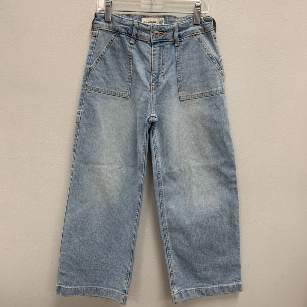 9-10: Abercrombie Kids high rise wide leg jeans