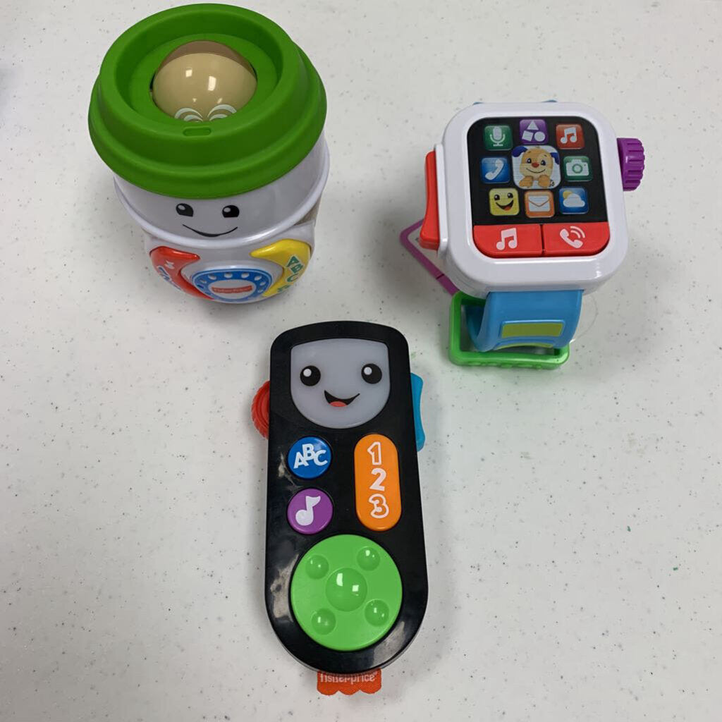 Fisher-Price Laugh & Learn Coffee Cup, Watch + Remote