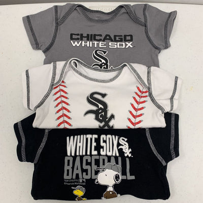 18M: Genuine Merchandise MLB Chicago White Sox Onesies 3 pack