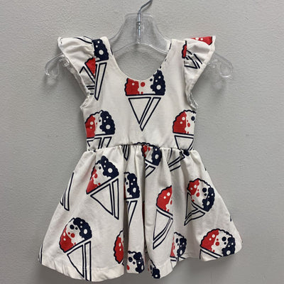 6-12M: Monica + Andy ice cream cone print summer dress