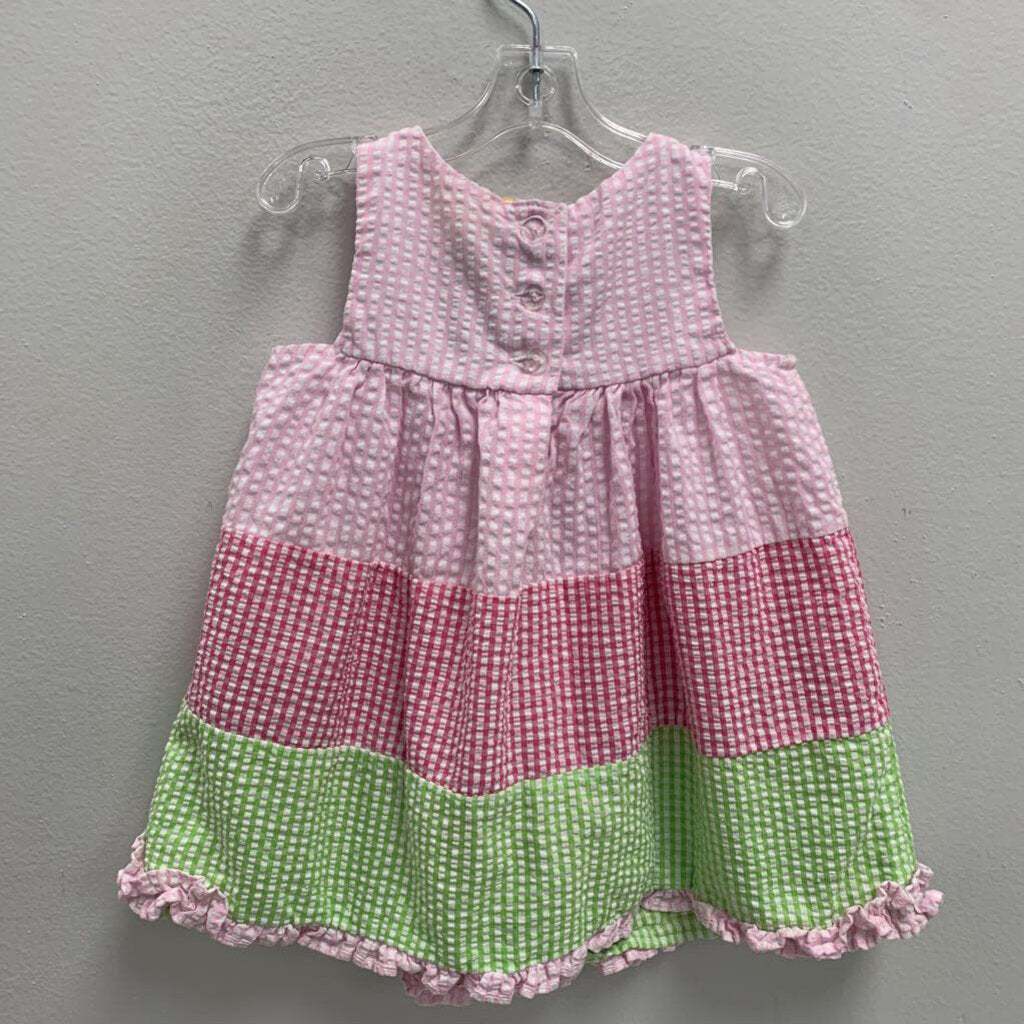 12M: Emily Rose gingham w/ cupcake appliques summer dress