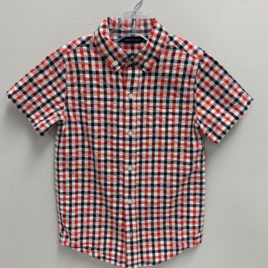 8: Janie and Jack plaid collared shirt