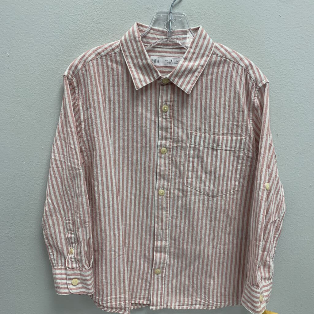 6: Zara striped collared shirt