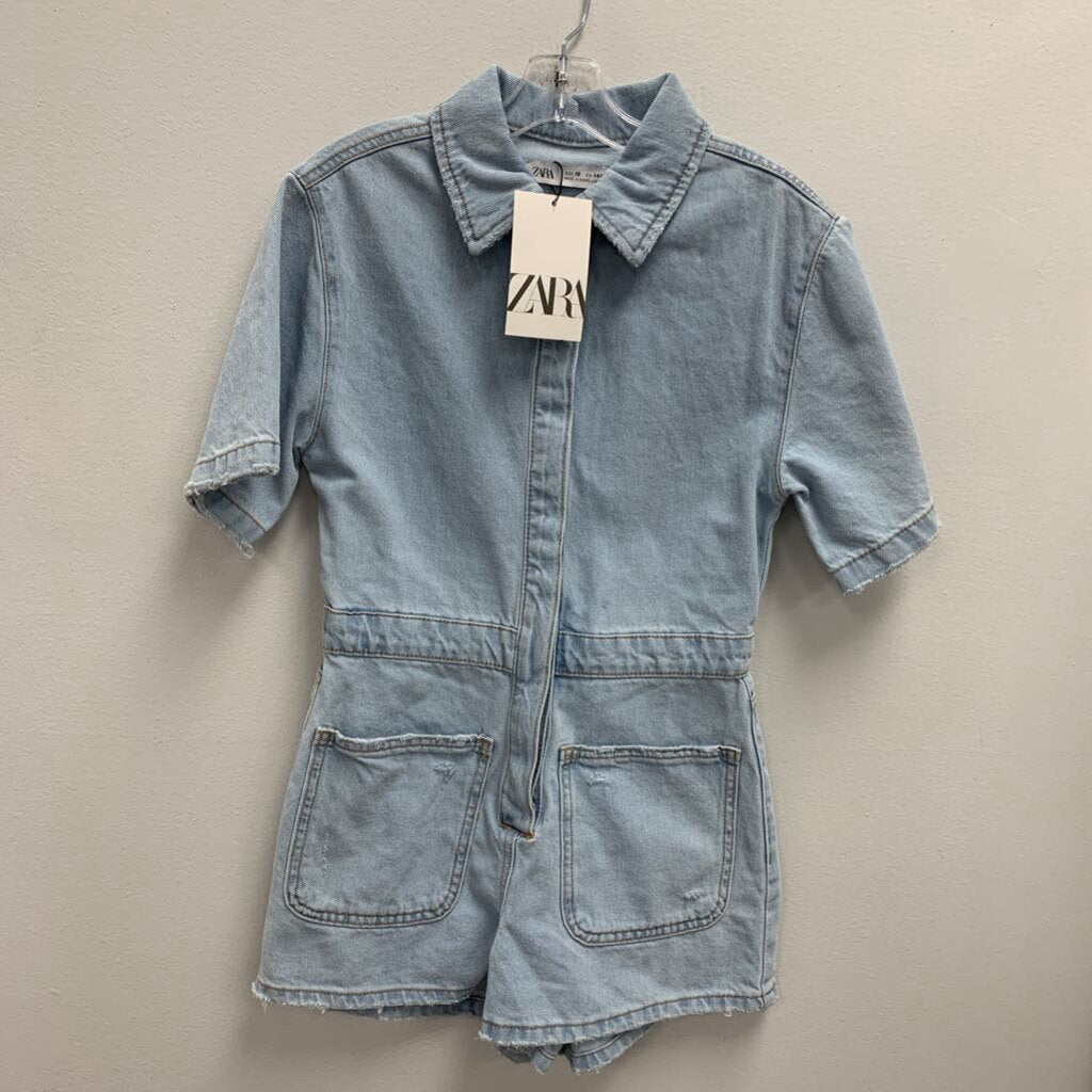 10: Zara denim shorts jumpsuit NWT