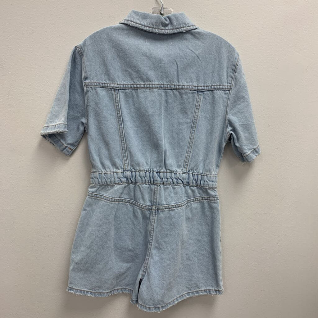 10: Zara denim shorts jumpsuit NWT